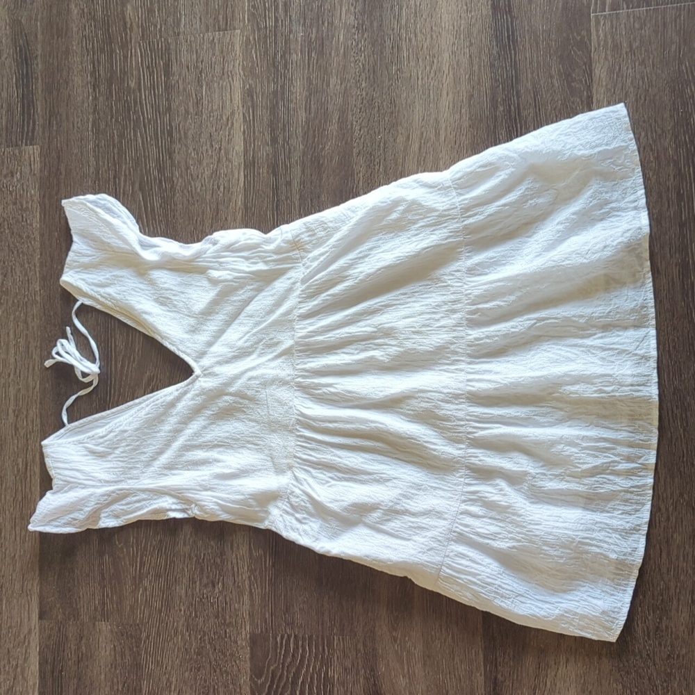 White Abercrombie Tiered Dress
